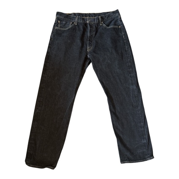 Levi's Men's Dark Denim Straight Jeans - Picture 1 of 10